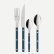 Bestickset, 24 delar, Bistrot Pearly, Steel blue - Sabre Paris