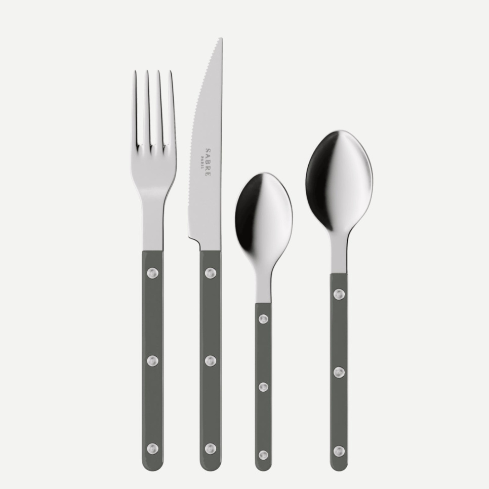 Bestickset, 24 delar, Bistrot, Dark grey - Sabre Paris i gruppen Dukning / Bestick / Bestickset hos KitchenLab (2195-32339)