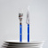 Bestickset, 24 delar, Bistrot, Lapis blue - Sabre Paris