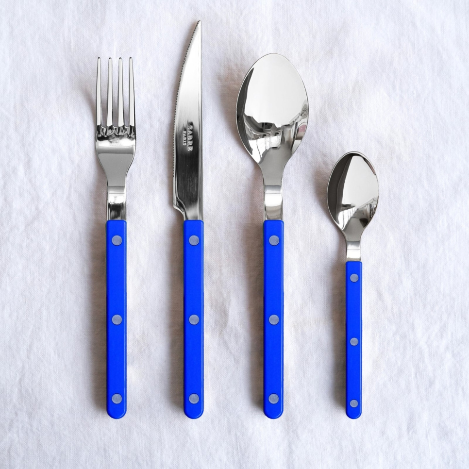 Bestickset, 24 delar, Bistrot, Lapis blue - Sabre Paris