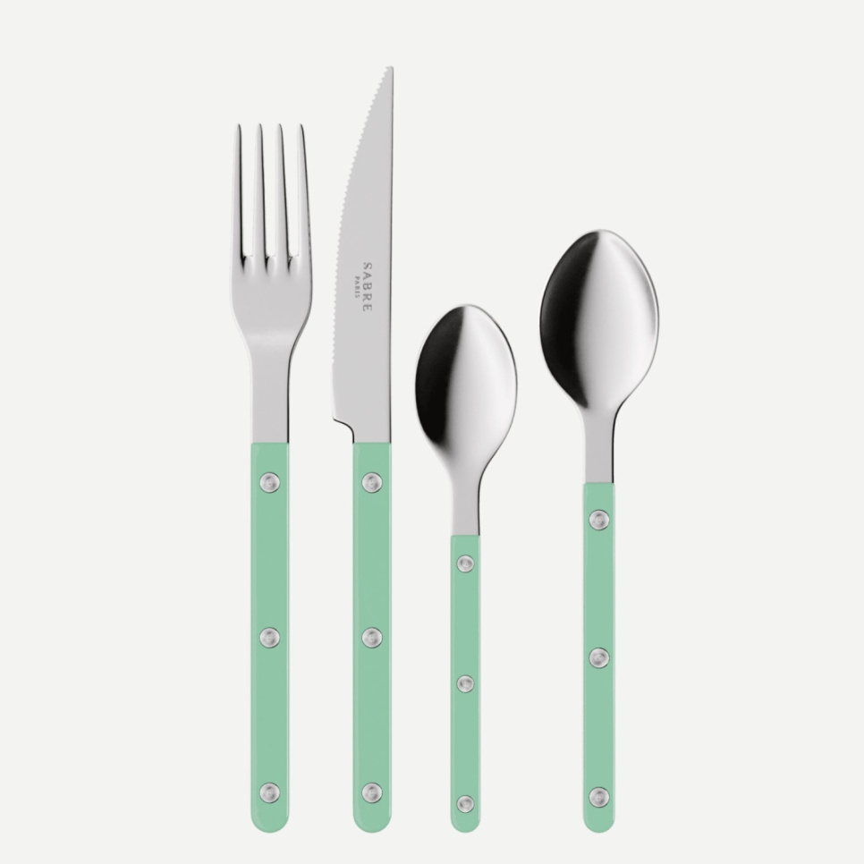 Bestickset, 24 delar, Bistrot, Pastel green - Sabre Paris i gruppen Dukning / Bestick / Bestickset hos The Kitchen Lab (2195-32345)