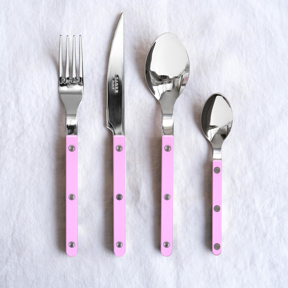 Bestickset, 24 delar, Bistrot, Pink - Sabre Paris