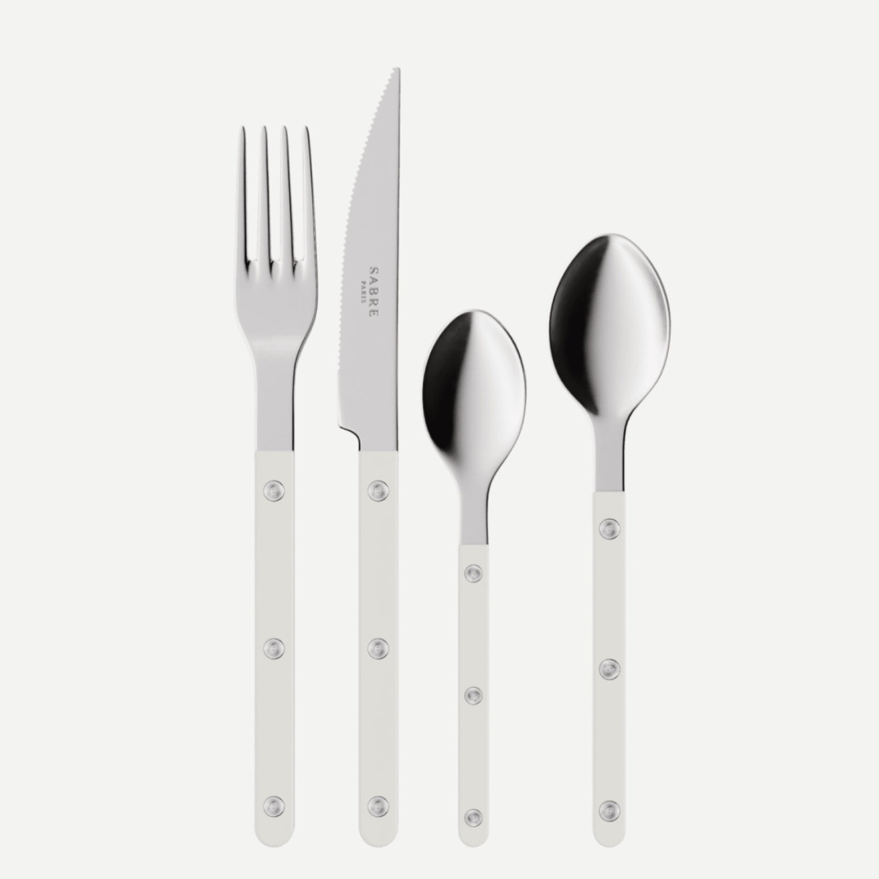Bestickset, 24 delar, Bistrot, White - Sabre Paris i gruppen Dukning / Bestick / Bestickset hos The Kitchen Lab (2195-32349)