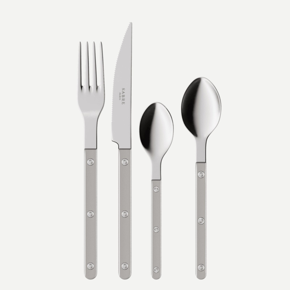 Bestickset, 4 delar, Bistrot Pearly, Grey - Sabre Paris i gruppen Dukning / Bestick / Bestickset hos The Kitchen Lab (2195-32356)
