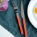 Bestickset, 4 delar, Bistrot Pearly, Orange - Sabre Paris