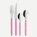 Bestickset, 4 delar, Bistrot Pearly, Pink - Sabre Paris