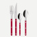 Bestickset, 4 delar, Bistrot Pearly, Red - Sabre Paris