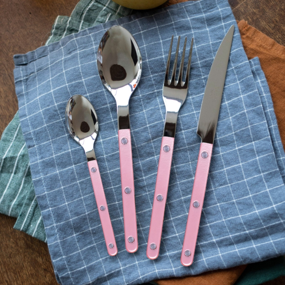 Bestickset, 4 delar, Bistrot Pearly, Soft pink - Sabre Paris