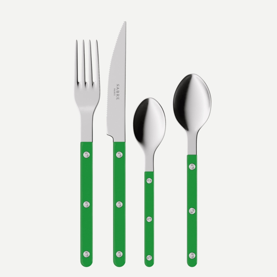 Bestickset, 4 delar, Bistrot, Garden green - Sabre Paris i gruppen Dukning / Bestick / Bestickset hos The Kitchen Lab (2195-32375)