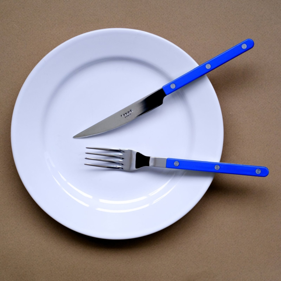Bestickset, 4 delar, Bistrot, Lapis blue - Sabre Paris