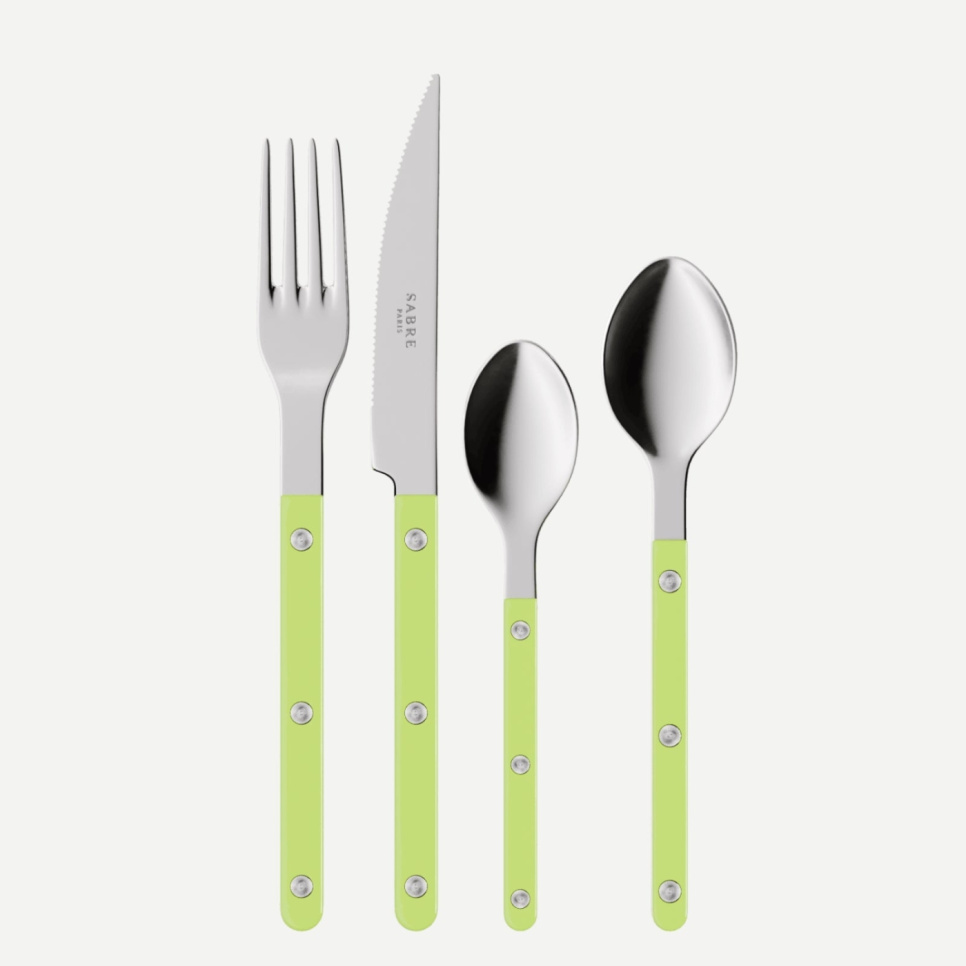 Bestickset, 4 delar, Bistrot, Lime - Sabre Paris i gruppen Dukning / Bestick / Bestickset hos The Kitchen Lab (2195-32379)