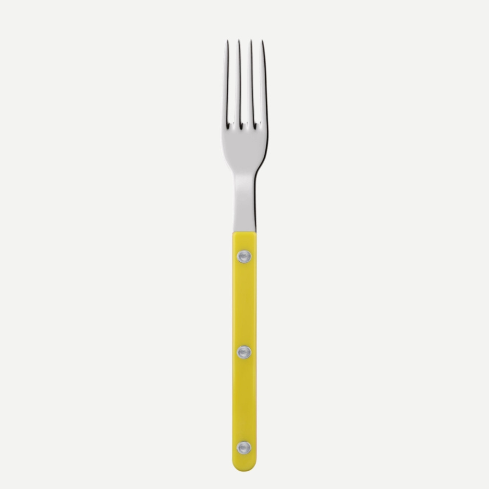Tårtgaffel, Bistrot, Yellow - Sabre Paris i gruppen Dukning / Bestick / Gafflar hos The Kitchen Lab (2195-32640)