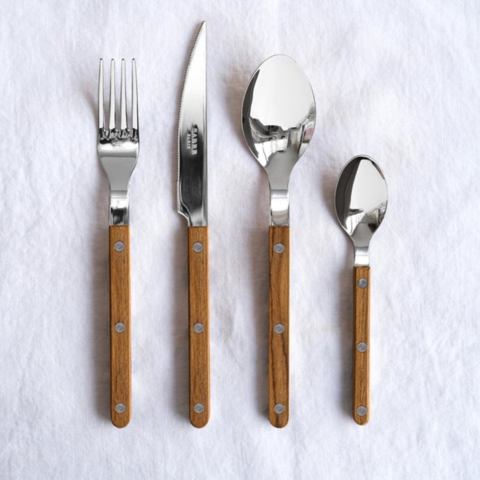 Bestickset, 24 delar, Bistrot Teak - Sabre Paris