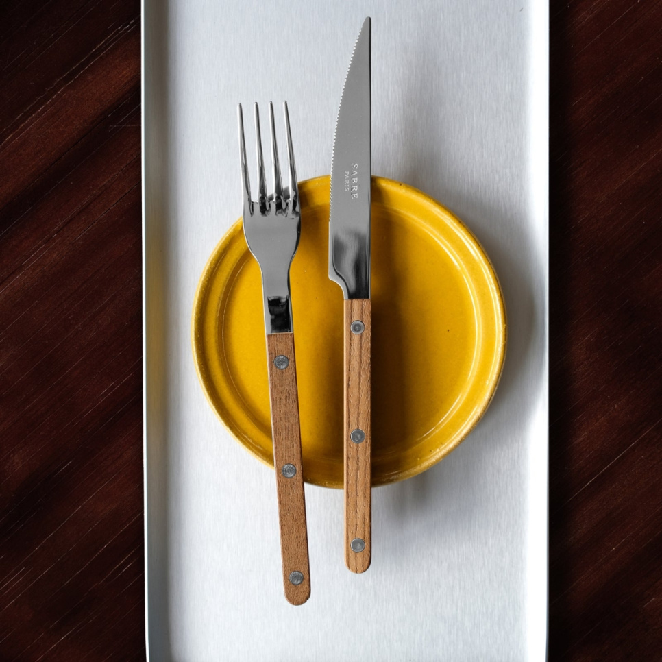 Bestickset, 24 delar, Bistrot Teak - Sabre Paris