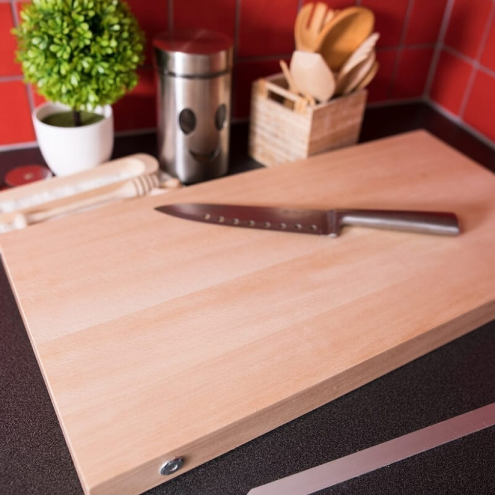 Skärbräda, bultad, bok, 45x30x4 cm - AT-Line