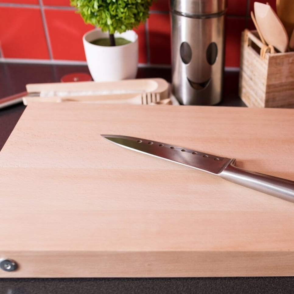 Skärbräda bultad, bok, 60x30x4 cm - AT-Line