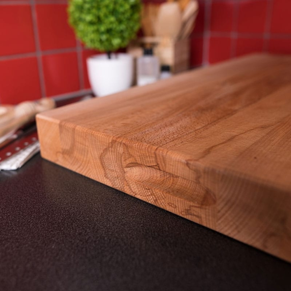 Huggbräda med handtag, oljad bok, 70x40x6 cm - AT-Line