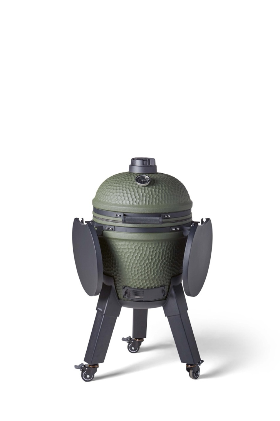 Kamadogrill inklusive benfäste, svarta ben med hjul och sidobord - Moddern i gruppen Grillar, Spisar & Ugnar / Grillar / Kamadogrillar hos The Kitchen Lab (2236-32033)