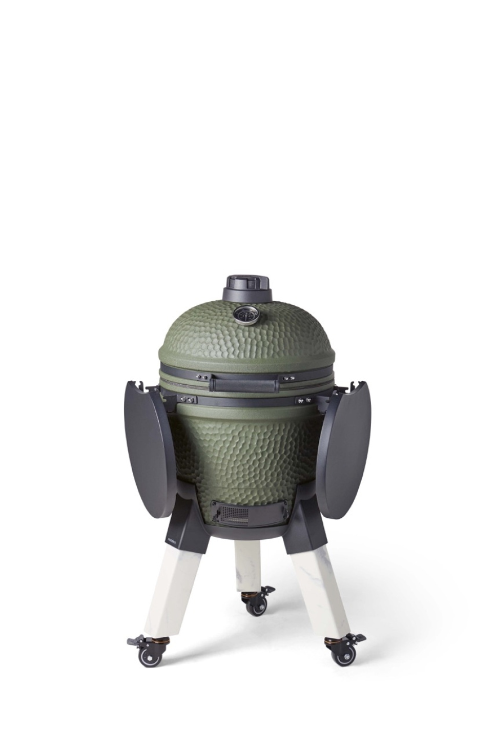 Kamadogrill inklusive benfäste, aluminiumben (marmorimitation) med hjul och sidobord - Moddern i gruppen Grillar, Spisar & Ugnar / Grillar / Kamadogrillar hos The Kitchen Lab (2236-32034)
