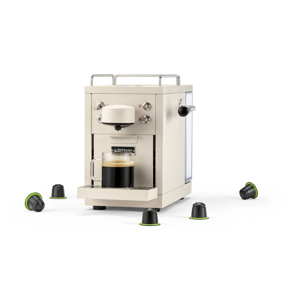 Kapselmaskin, The Original Espresso Capsule Machine, Svart - Sjöstrand i gruppen Te & Kaffe / Brygga kaffe / Kaffebryggare hos KitchenLab (2237-31693)