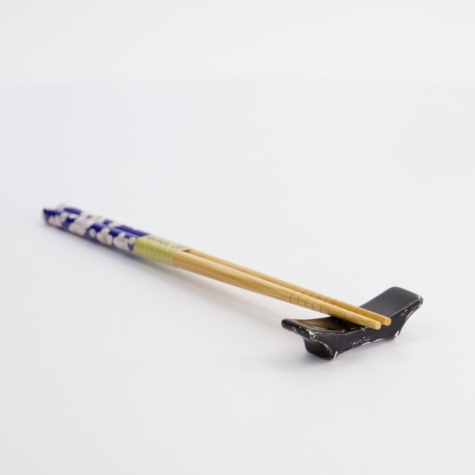 Vilostöd för ätpinnar - Svart