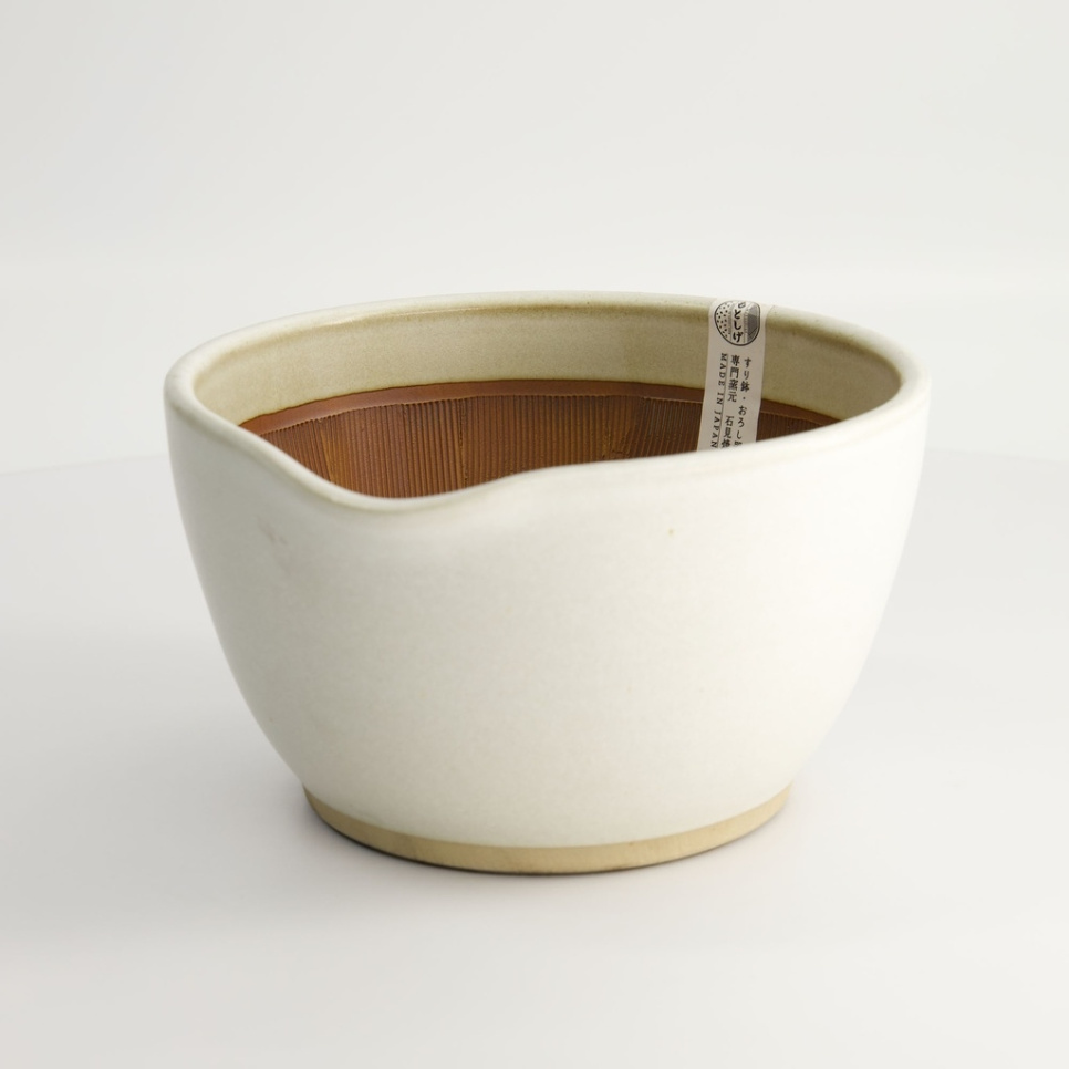 Japansk mortel, Suribachi, Vit 18 cm i gruppen Matlagning / Köksredskap / Asiatisk matlagning hos The Kitchen Lab (2252-33129)