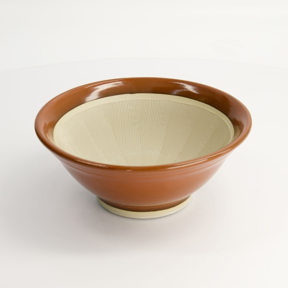 Japansk mortel, Suribachi, Brun 21,5 cm i gruppen Matlagning / Köksredskap / Asiatisk matlagning hos KitchenLab (2252-33134)