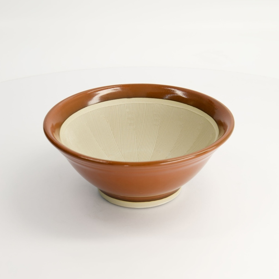 Japansk mortel, Suribachi, Brun 18,5 cm i gruppen Matlagning / Köksredskap / Asiatisk matlagning hos The Kitchen Lab (2252-33135)