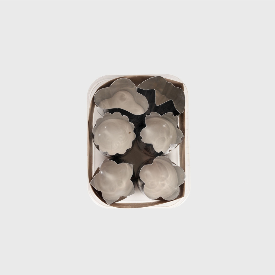 Japanska grönsaksutstickare, 6-pack, Large - Queen Rose