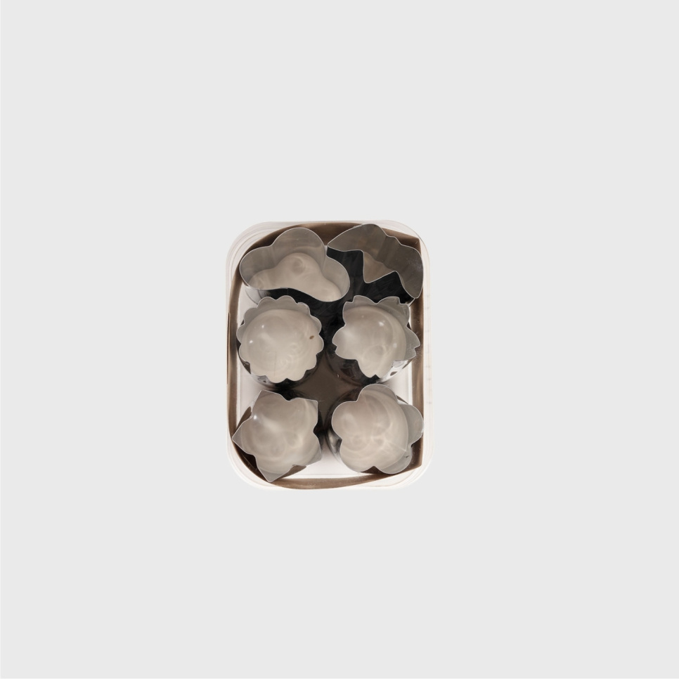 Japanska grönsaksutstickare, 6-pack, Small - Queen Rose