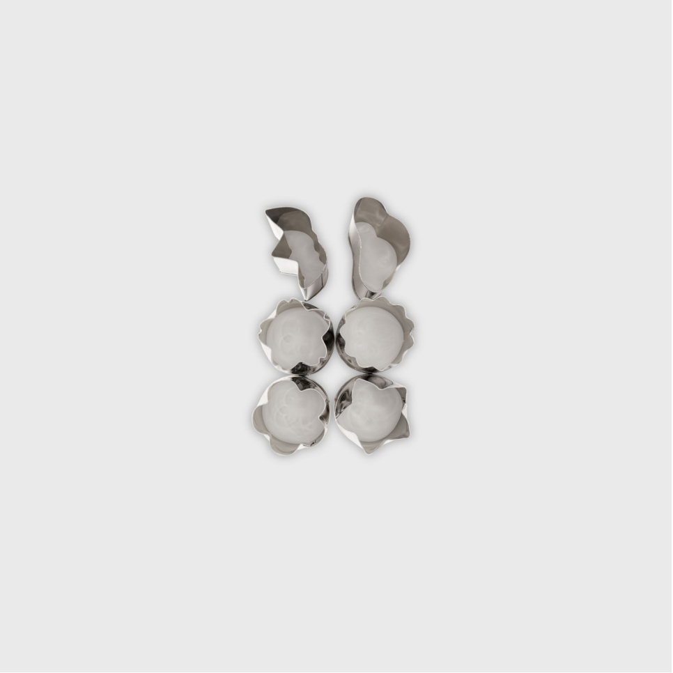 Japanska grönsaksutstickare, 6-pack, Small - Queen Rose