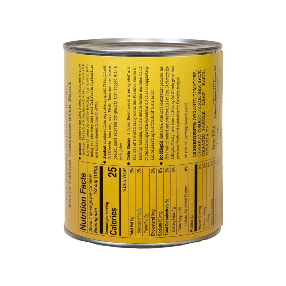 Hela skalade tomater, 794 g - Bianco DiNapoli