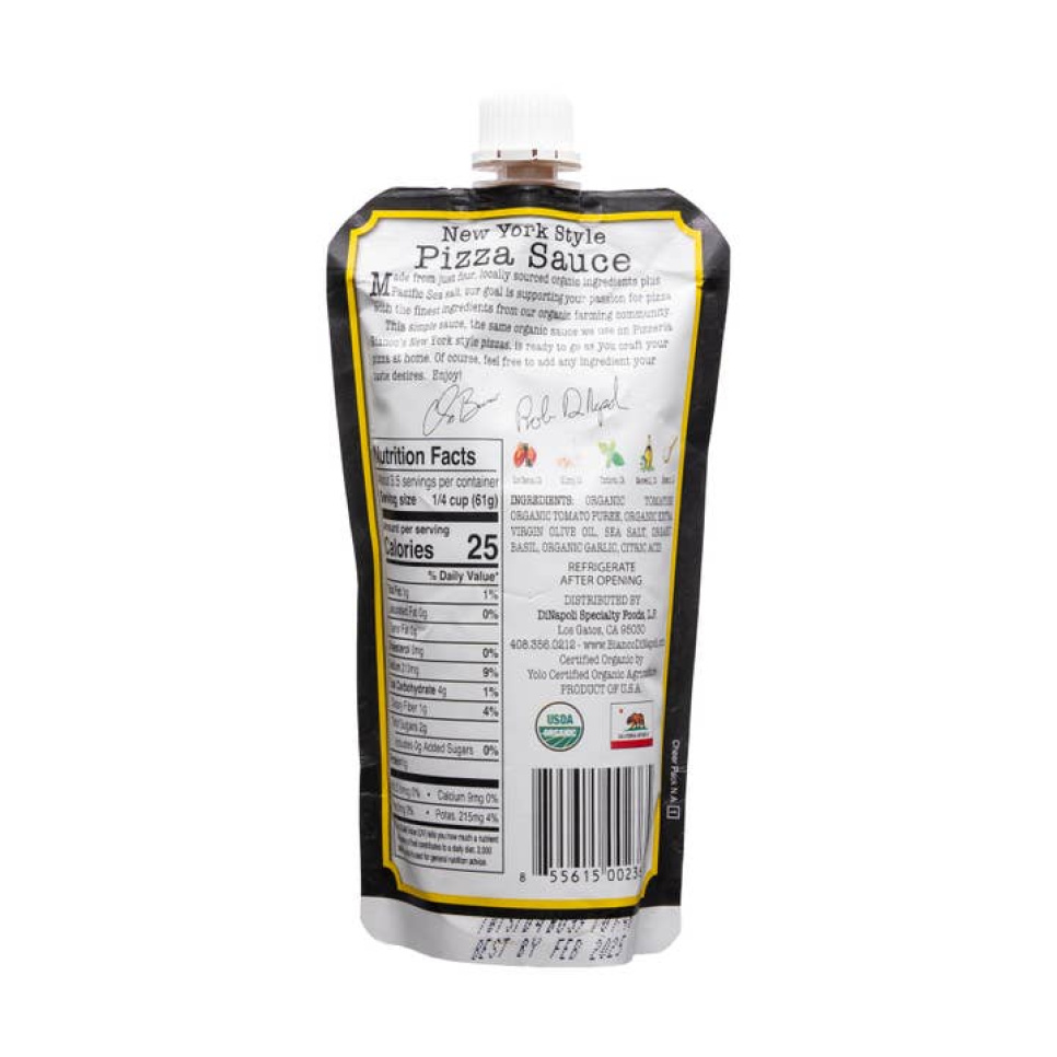 Pizzasås, New York-stil, 227 g - Bianco DiNapoli
