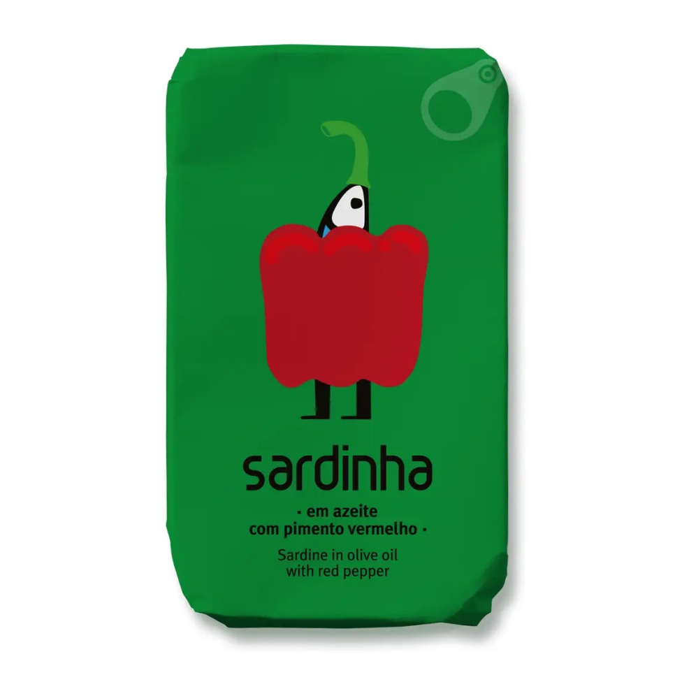 Sardiner i Ekologisk Olivolja, Ekologisk Paprika, 120 g - Sardinha i gruppen Matlagning / Kolonial hos The Kitchen Lab (2253-35975)