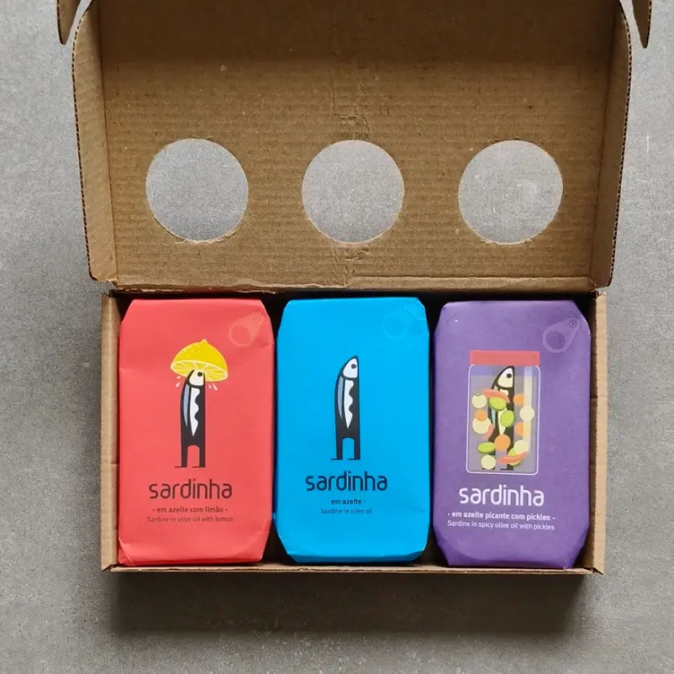 Sardiner 3-pack, Blandade sorter - Sardinha