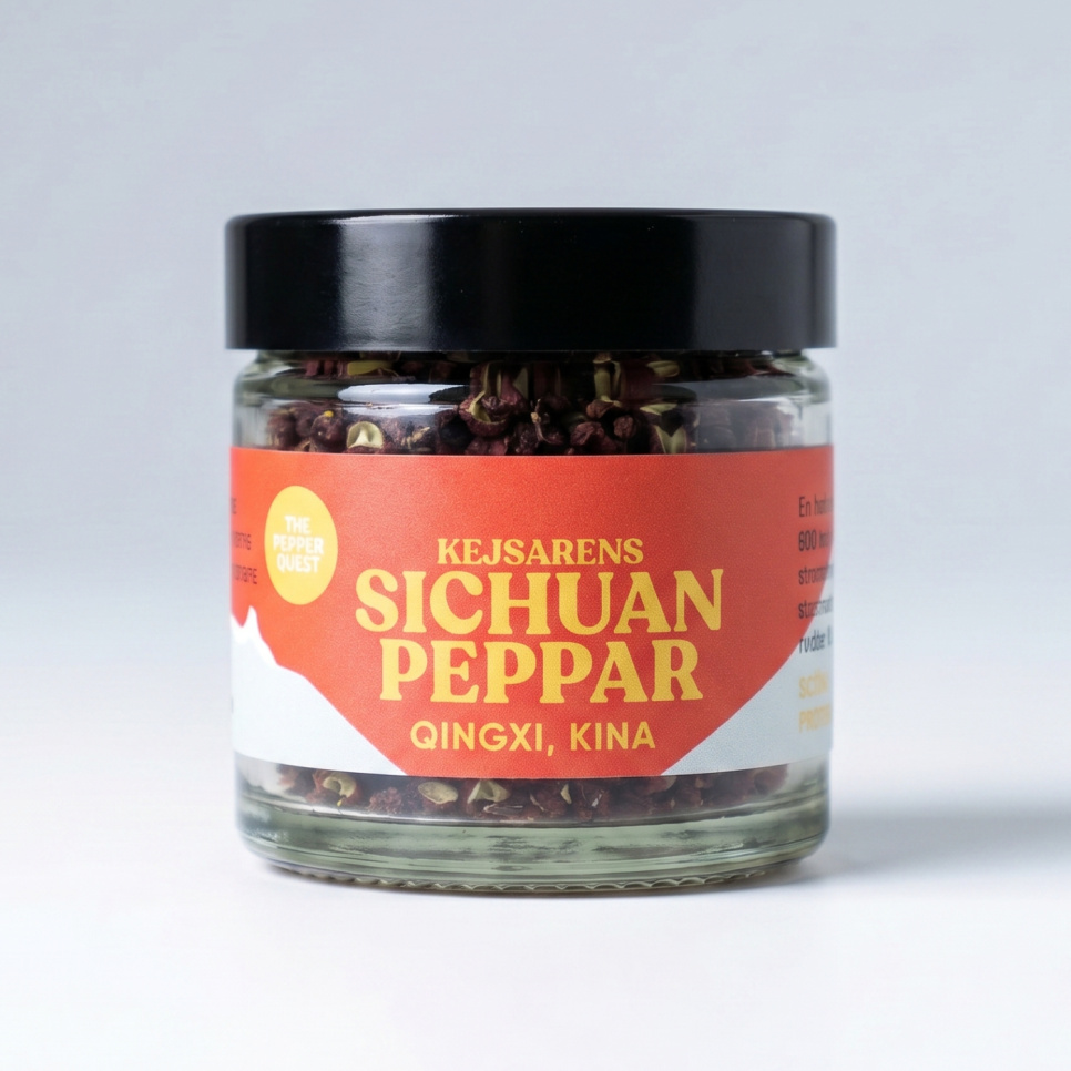 Sichuanpeppar, QingXi, 15 g - The Pepper Quest i gruppen Matlagning / Kryddor & Smaksättare / Peppar hos The Kitchen Lab (2257-33300)