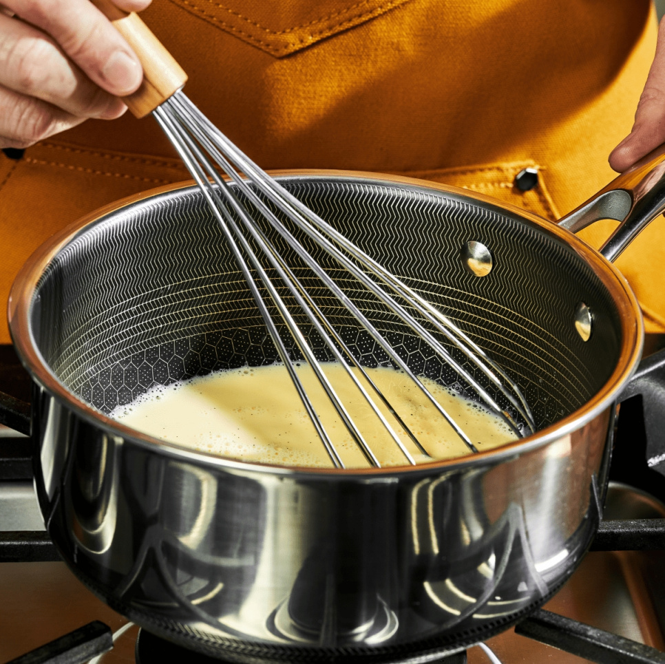 Kastrull med glaslock, nonstick, 1 L - Hexclad