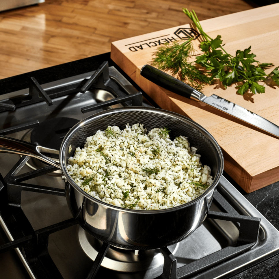 Kastrull med glaslock, nonstick, 2,8 L - Hexclad