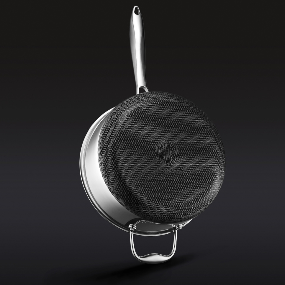 Kastrull med glaslock, nonstick, 4,7 L - Hexclad