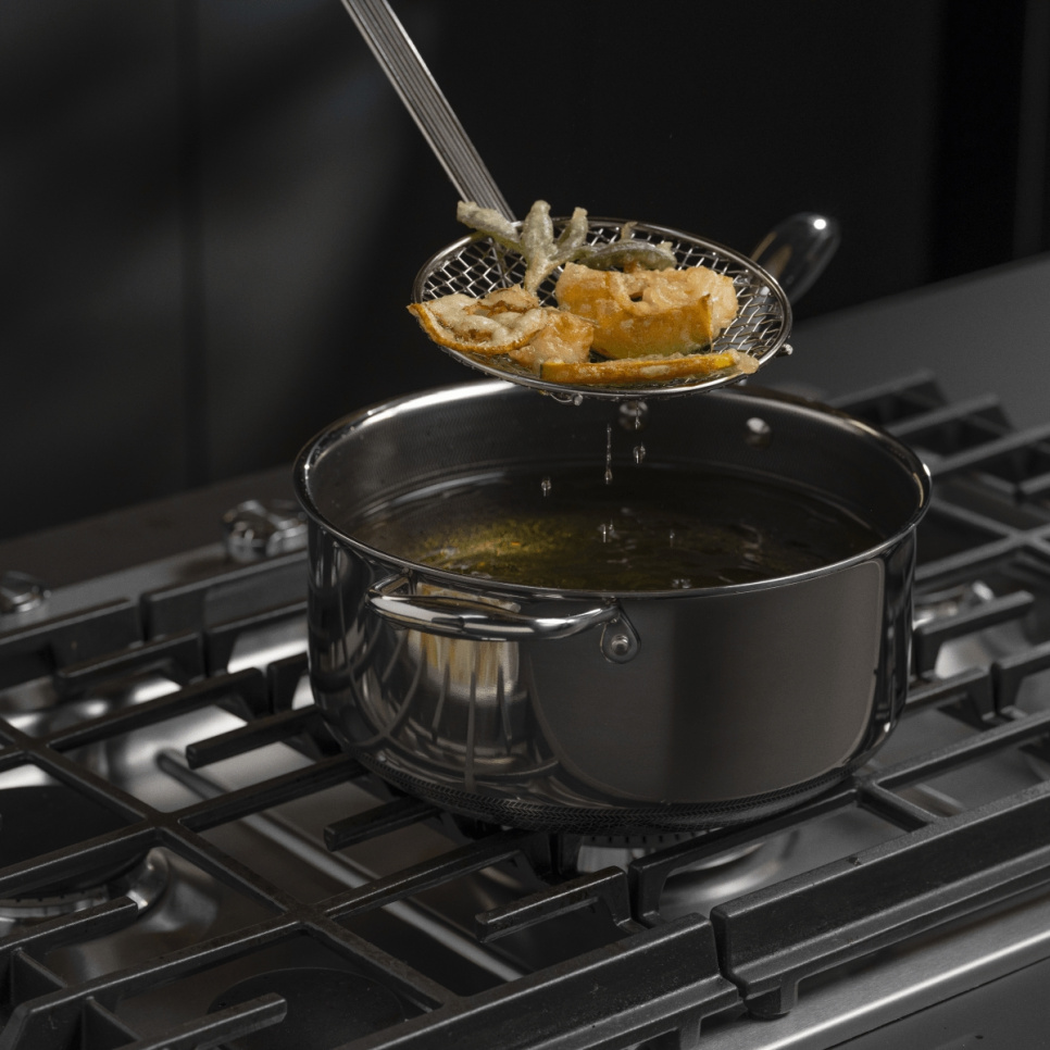 Kastrull med glaslock, nonstick, 4,7 L - Hexclad