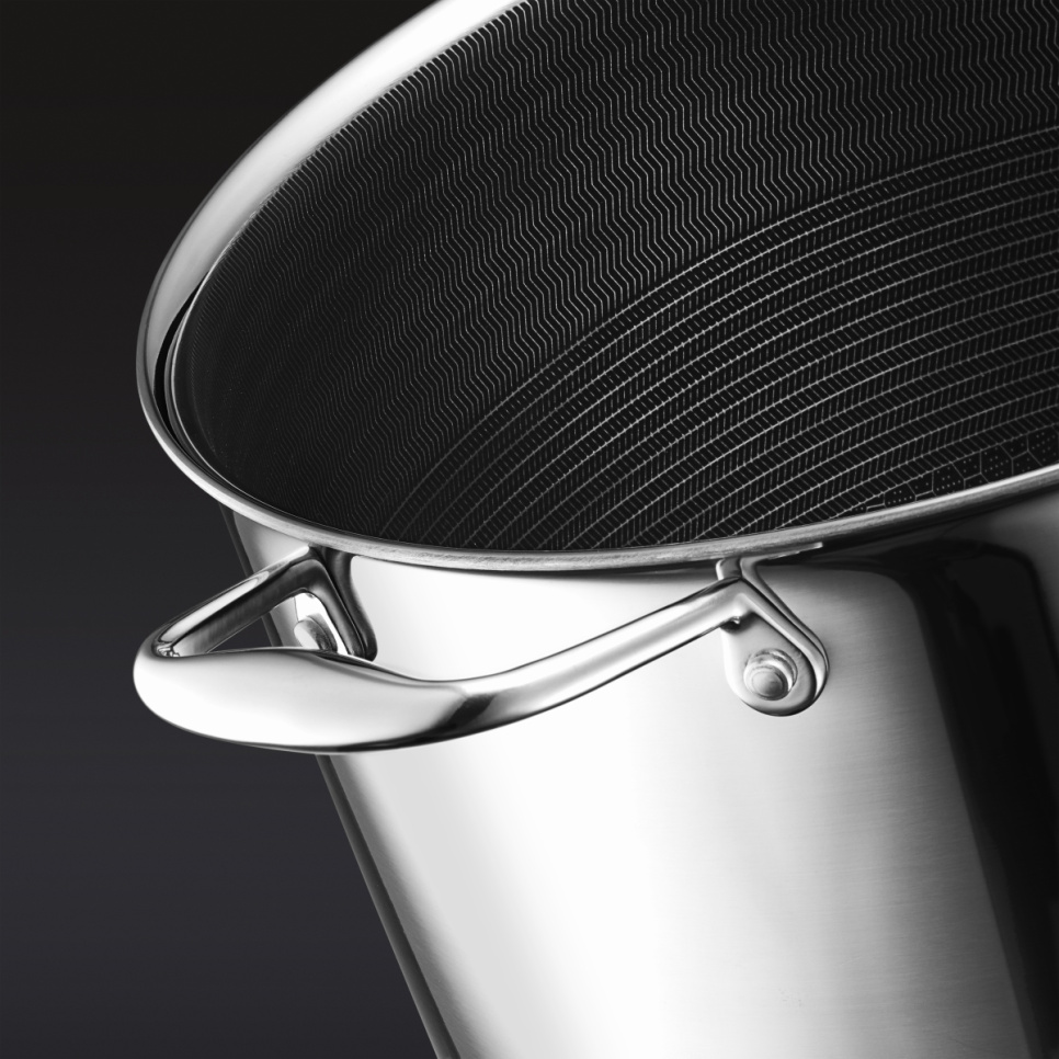 Gryta med glaslock, nonstick, 9,5 L - Hexclad