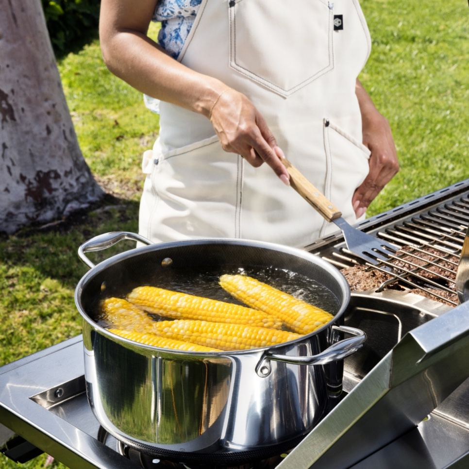 Gryta med glaslock, nonstick, 9,5 L - Hexclad