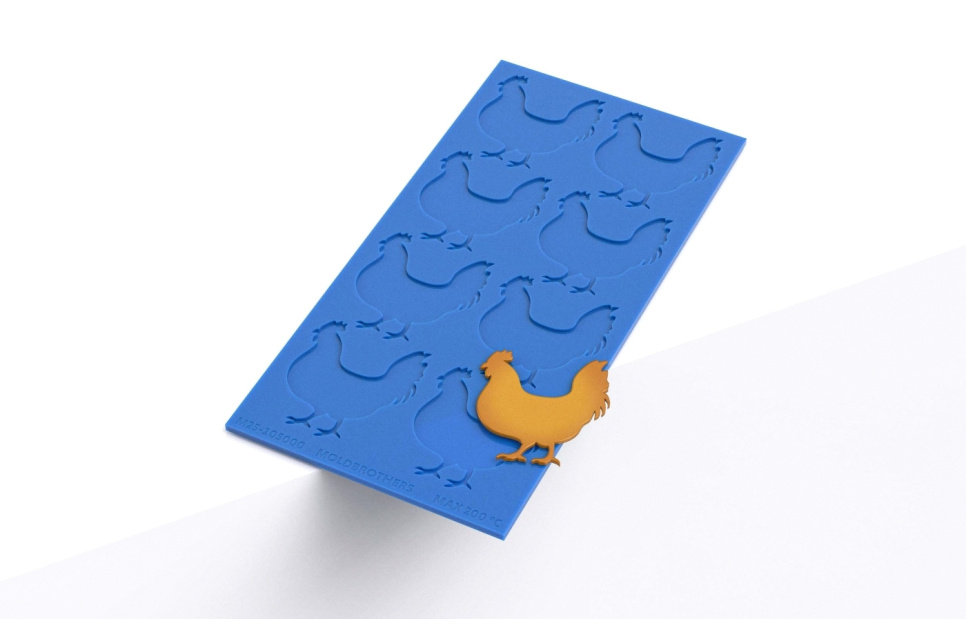 Silikonform, Chicken Tuille Mold - Moldbrothers i gruppen Bakning / Bakformar / Silikonformar hos The Kitchen Lab (2296-34797)