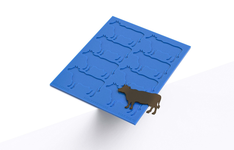 Silikonform, Cow Tuille Mold - Moldbrothers i gruppen Bakning / Bakformar / Silikonformar hos The Kitchen Lab (2296-34800)