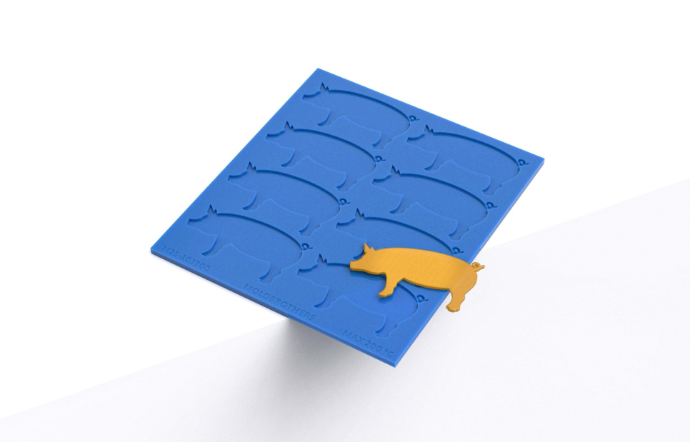 Silikonform, Pig Tuille Mold - Moldbrothers i gruppen Bakning / Bakformar / Silikonformar hos The Kitchen Lab (2296-34807)