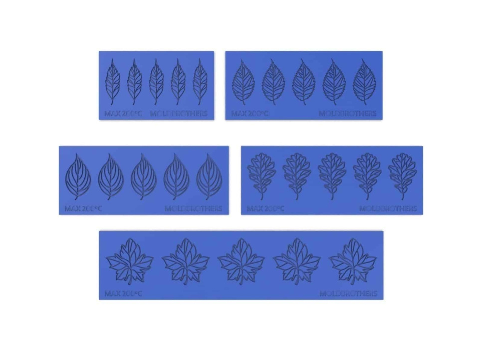 Silikonform, Autumn Tuille Set - Moldbrothers i gruppen Bakning / Bakformar / Silikonformar hos KitchenLab (2296-34809)