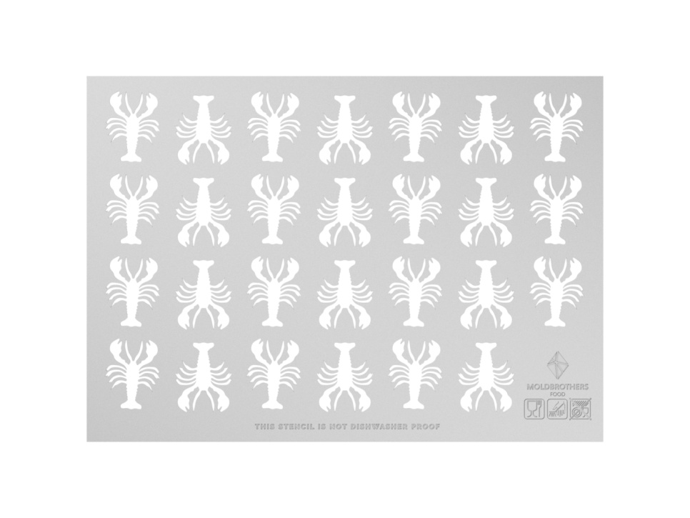 Schablonark, Lobster Stencil - Moldbrothers i gruppen Matlagning / Köksredskap / Övriga köksredskap hos The Kitchen Lab (2296-34839)