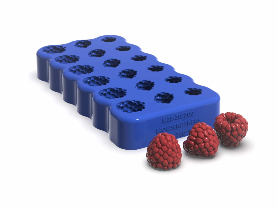 Silikonform, Realistic Raspberry Mold - Moldbrothers i gruppen Bakning / Bakformar / Silikonformar hos The Kitchen Lab (2296-34840)