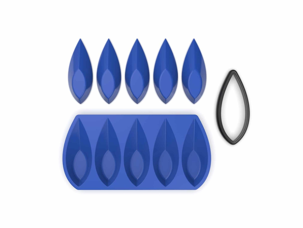 Silikonform, Oval Tartelette Mold - Moldbrothers i gruppen Bakning / Bakformar / Silikonformar hos The Kitchen Lab (2296-34846)