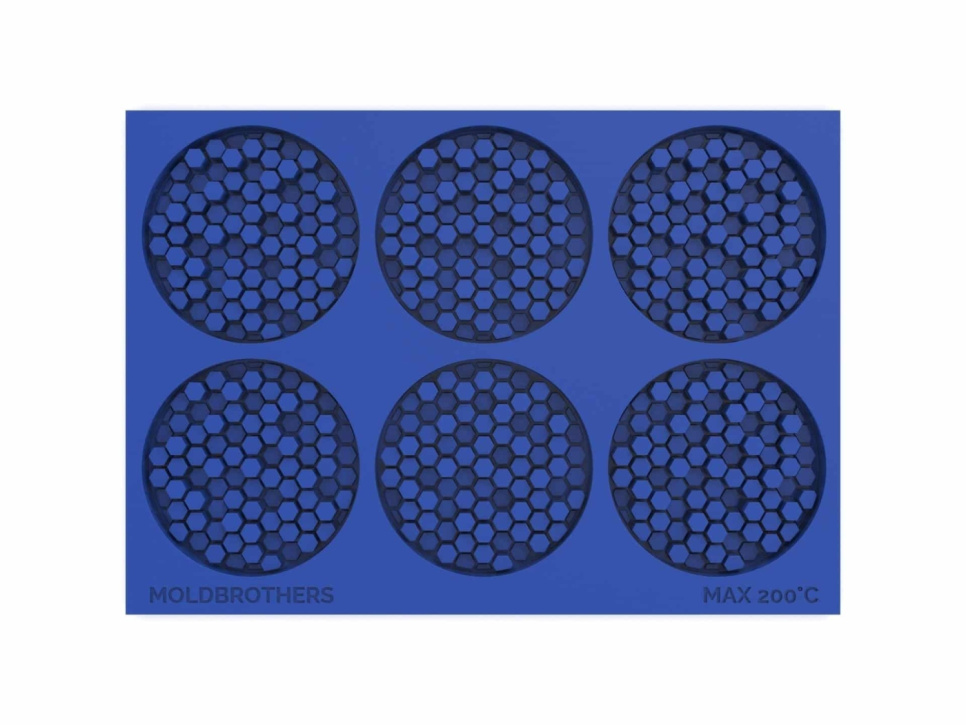 Silikonform, Honeycomb Mold - Moldbrothers i gruppen Bakning / Bakformar / Silikonformar hos The Kitchen Lab (2296-34847)